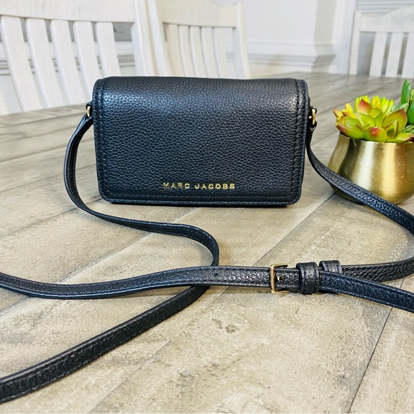 Marc Jacobs the Groove Leather Mini Messenger Crossbody Bag Black - Picture 3 of 8